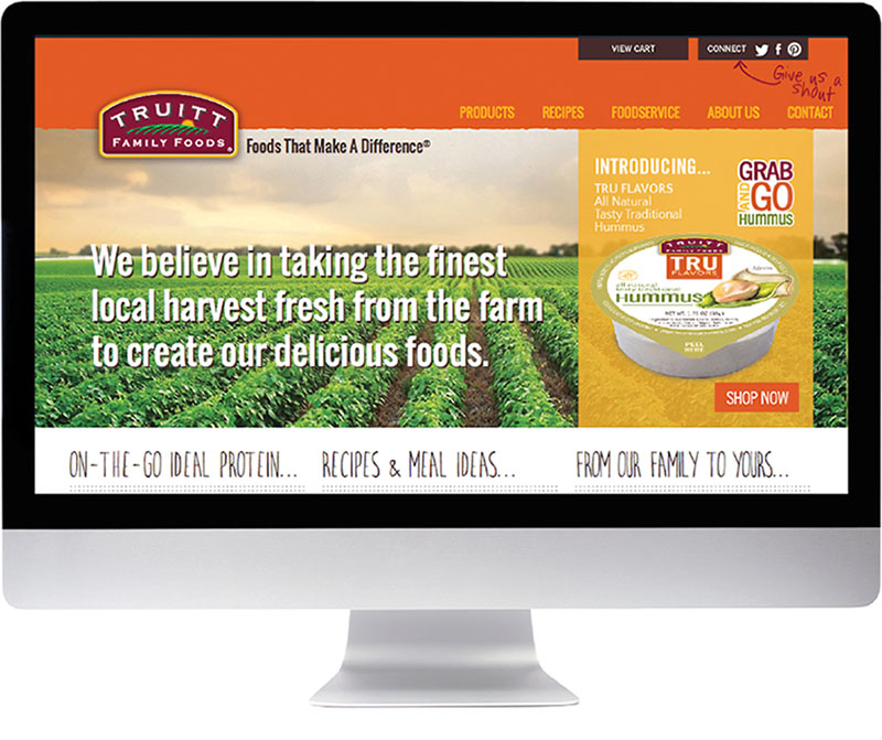 Truitt Family Foods website